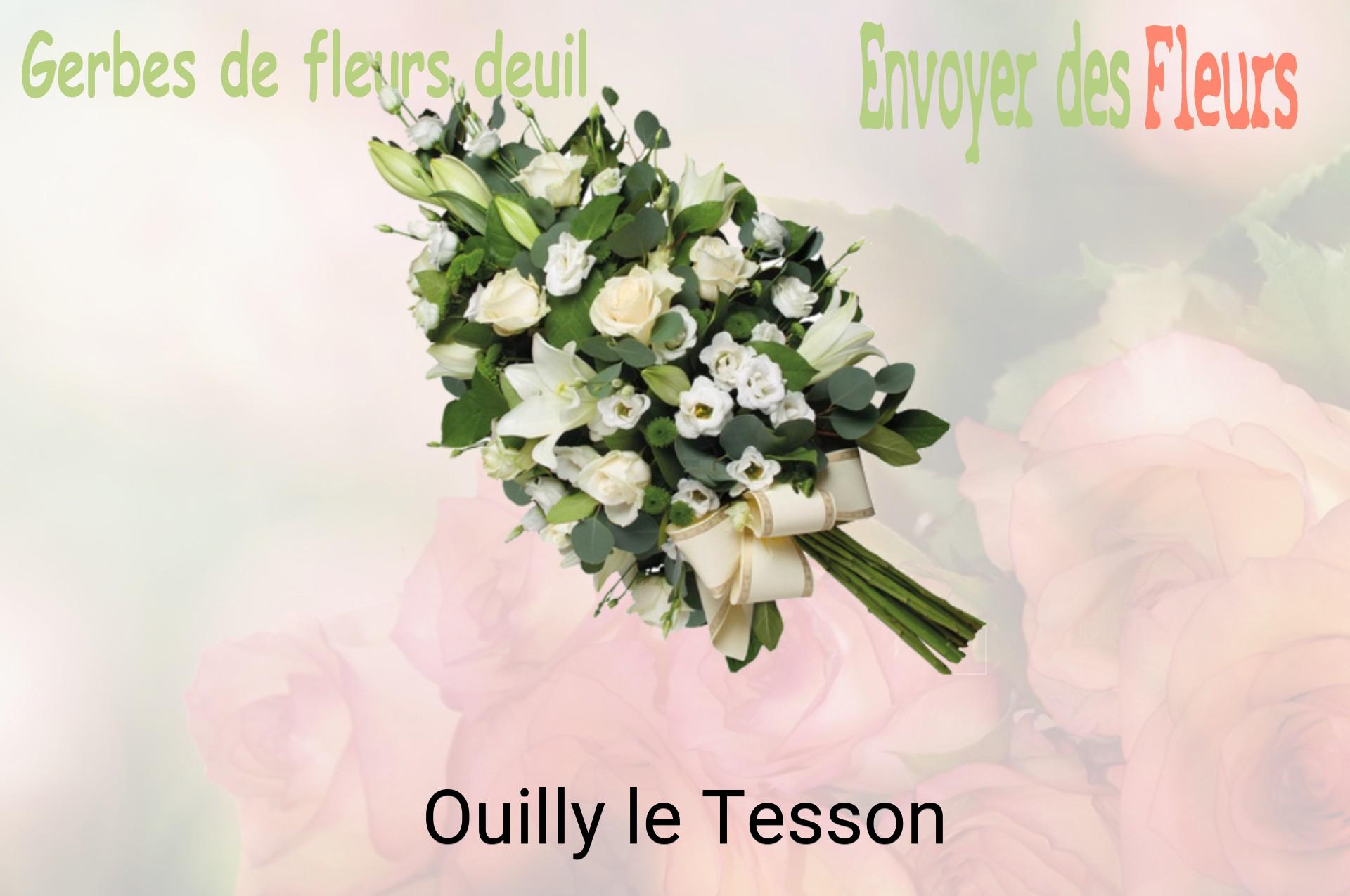 Gerbe de fleurs de deuil livrée à Ouilly-le-Tesson